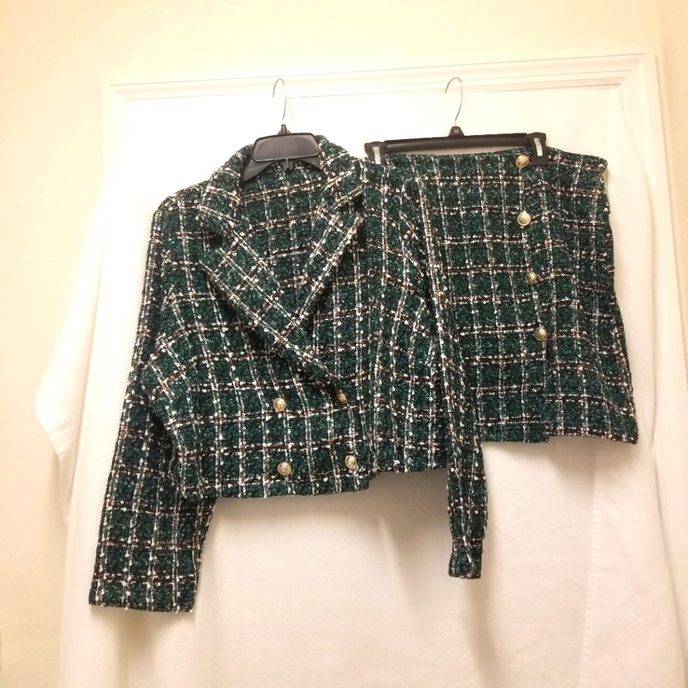 2pc Mini Skirt Suit